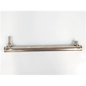 CONUNTO DE TUBOS DE AÇO INOX P/ PASSAGEM DE LIQUIDO / GÁS REFRIGERANTE / AQUECIMENTO - COMP. 330.0MM x Ø25.4MM