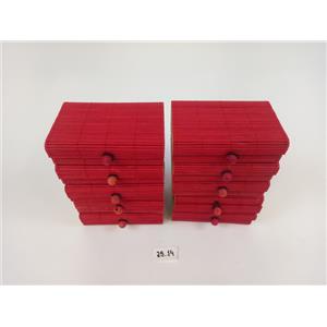 CAIXA ORNAMENTADA DE MADEIRA - COR VERMELHO - 10.5x6.5x3